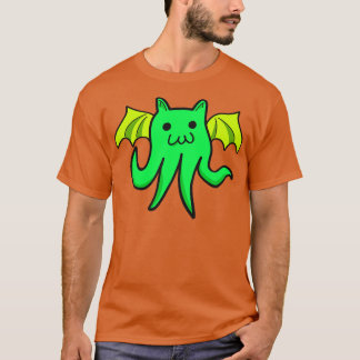 Cathulu Niedlich Kawaii Cthulhu Cat T-Shirt