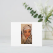 Cathys Geburtstagseinladung Postkarte (Stehend Vorderseite)