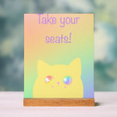 Caticorn acrylic sign for birthday party acrylschild (Neutral)