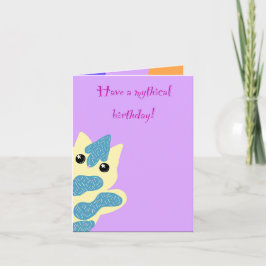 Caticorn Birthday card Karte
