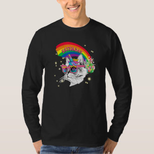 Caticorn Cat Unicorn Happy Ostertag Regenbogeneier T-Shirt