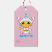 Caticorn Geschenkanhänger (Vorderseite)