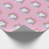 Caticorn | Geschenkpapier | Rosa (Ecke)