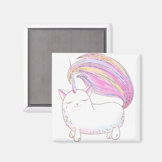 Caticorn Magnet (Vorderseite/Rückseite)