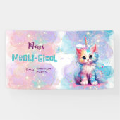 Caticorn Meow Gical Birthday Banner (Horizontal)