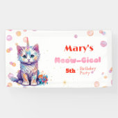 Caticorn Meow Gical Birthday Banner (Horizontal)