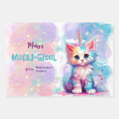 Caticorn Meow Gical Birthday Geschenkpapier Set (Vorderseite)