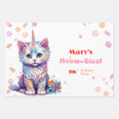 Caticorn Meow Gical Birthday Geschenkpapier Set (Vorderseite)