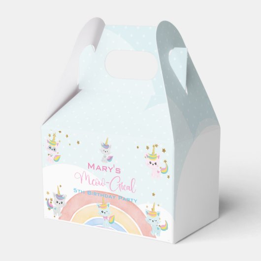 Caticorn Meow-Gical Birthday Geschenkschachtel (Rückseite)