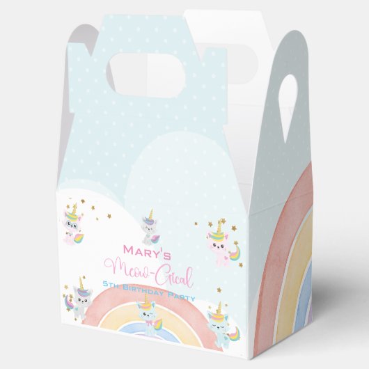 Caticorn Meow-Gical Birthday Geschenkschachtel (Geöffnet)