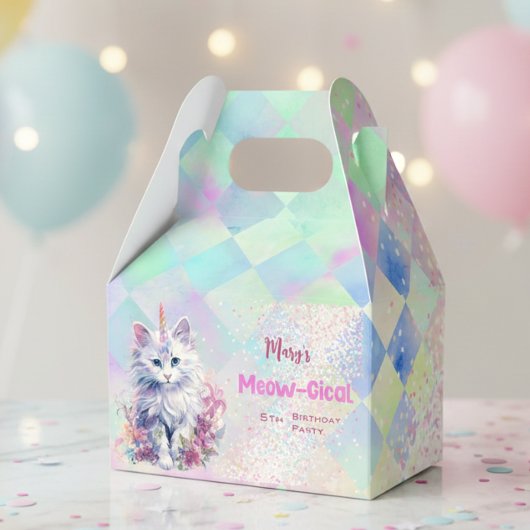 Caticorn Meow Gical Birthday Geschenkschachtel