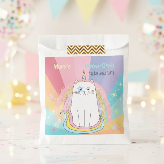 Caticorn Meow Gical Birthday Geschenktasche Geschenktütchen