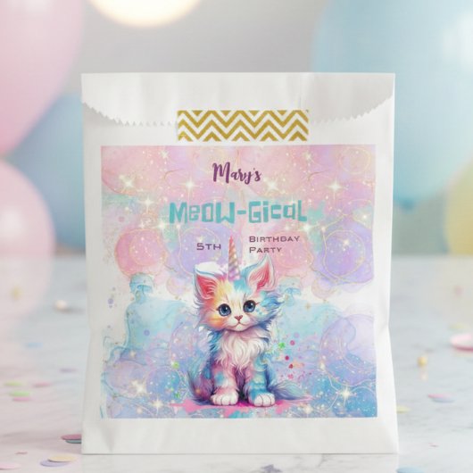 Caticorn Meow Gical Birthday Geschenktütchen