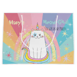 Caticorn Meow-Gical Birthday Große Geschenktüte