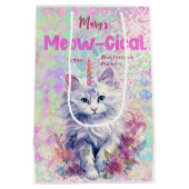 Caticorn Meow Gical Birthday Mittlere Geschenktüte (Rückseite)