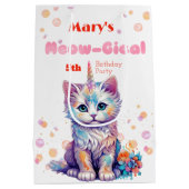 Caticorn Meow Gical Birthday Mittlere Geschenktüte (Rückseite)