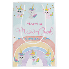 Caticorn Meow-Gical Birthday Mittlere Geschenktüte