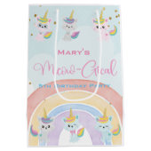 Caticorn Meow-Gical Birthday Mittlere Geschenktüte (Rückseite)