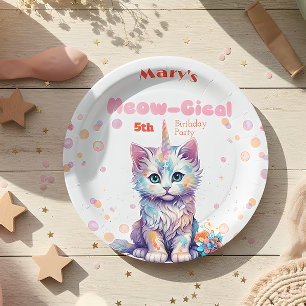 Caticorn Meow Gical Birthday Pappteller