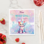 Caticorn Meow Gical Birthday Serviette (Beispiel)