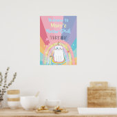 Caticorn Meow Gical Birthday Willkommen Poster (Küche)