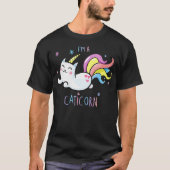 Caticorn Meowgical Rainbow  Cat Kittycorn T-Shirt (Vorderseite)