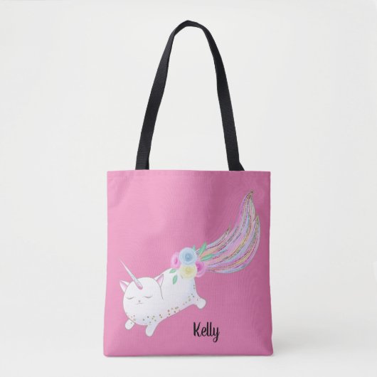 Caticorn Monogram Tote Bag Tasche (Vorderseite)