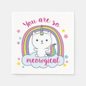 Caticorn | Napkins | Sie sind so Meowgical Serviette (Vorderseite)