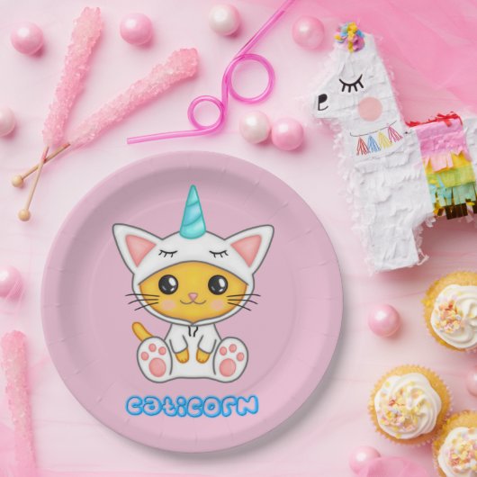 Caticorn Pappteller (Party)