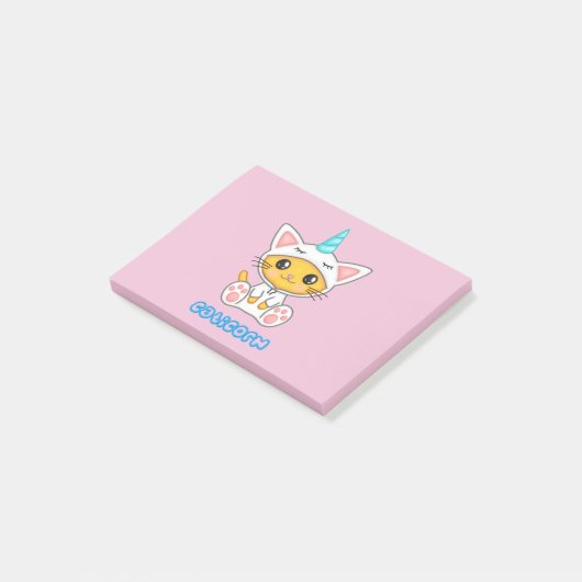 Caticorn Post-it Klebezettel (angewinkelt)