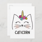 Caticorn Postkarte (Vorne/Hinten)