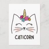 Caticorn Postkarte (Vorderseite)