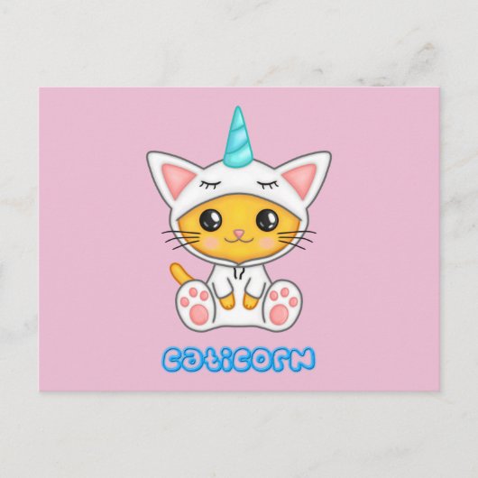Caticorn Postkarte (Vorderseite)