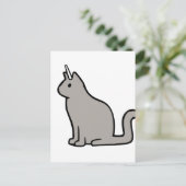 Caticorn Postkarte (Stehend Vorderseite)