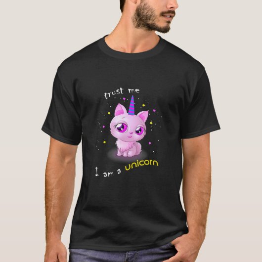 Caticorn Rainbow T Meowgical Cat Unicorn K T-Shirt (Vorderseite)