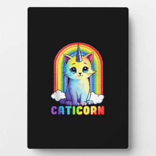 Caticorn süße Katze Einhorn lustiges Design für Fr Fotoplatte