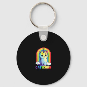Caticorn süße Katze Einhorn lustiges Design für Fr Schlüsselanhänger