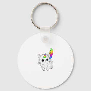 Caticorn Tshirt Unicorn Cat Shirt Rainbow Girls Bo Schlüsselanhänger