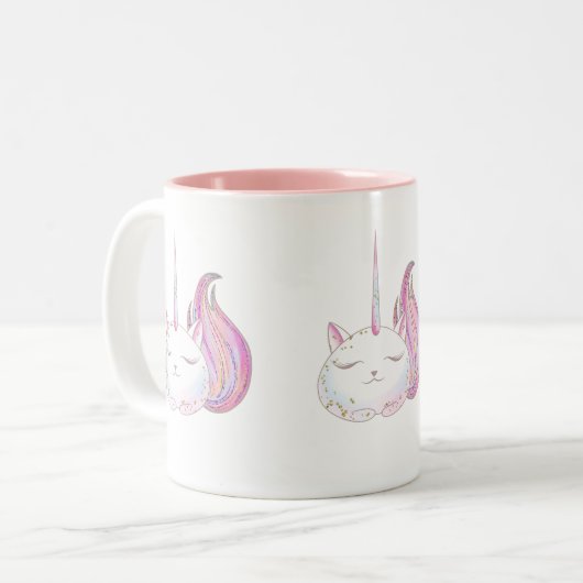 Caticorn Zweifarbige Tasse (Vorderseite Links)