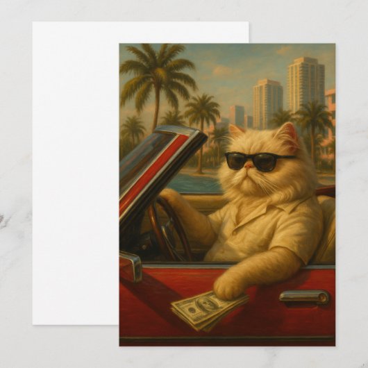 Catillac Vibes Dankeskarte (Vorne/Hinten)