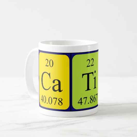 Catina Periodenname Tasse (Vorderseite Links)