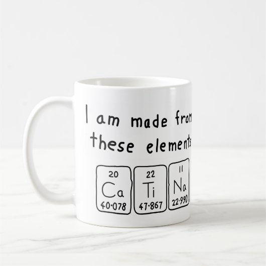 Catina Periodenname Tasse (Links)