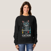 Cation Cat Chemist Funny Science Meme Cats Chemist Sweatshirt (Vorne ganz)