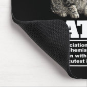 Cation Chemistry Spaß Science Teacher Cat Pun Cat  Mousepad (Ecke)