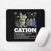 Cation Chemistry Spaß Science Teacher Cat Pun Cat  Mousepad (Mit Mouse)