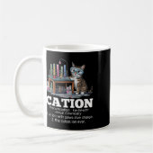 Cation Chemistry Spaß Science Teacher Cat Pun Fun Kaffeetasse (Links)