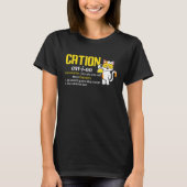 Cation Cute Science Cat Pawsitive  Chemistry Teach T-Shirt (Vorderseite)