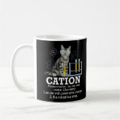 Cation Fun Chemistry Spaß Science Teacher Cat Pub Kaffeetasse (Links)