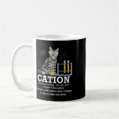 Cation - Funny Chemistry Spaß Science Teacher Cat Kaffeetasse (Links)