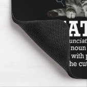 Cation - Funny Chemistry Spaß Science Teacher Cat Mousepad (Ecke)